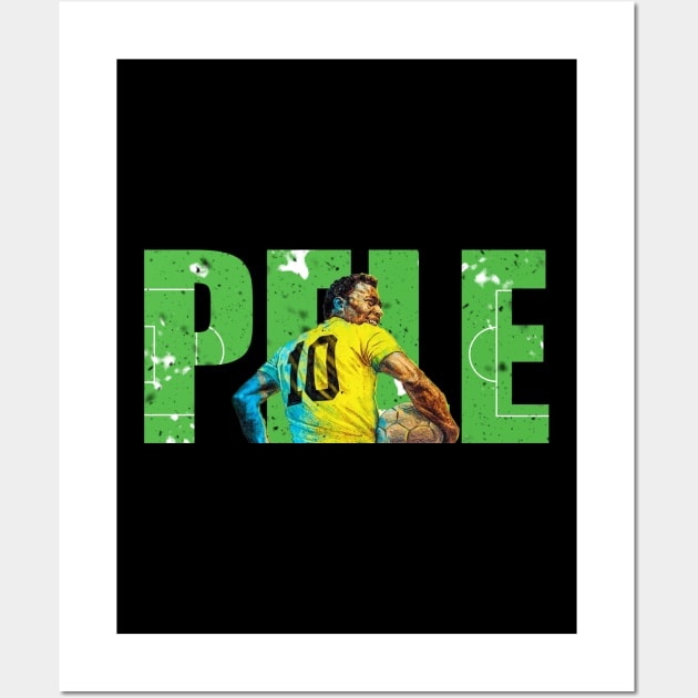 Pelé-legends never die-rip Wall Art by S-Log